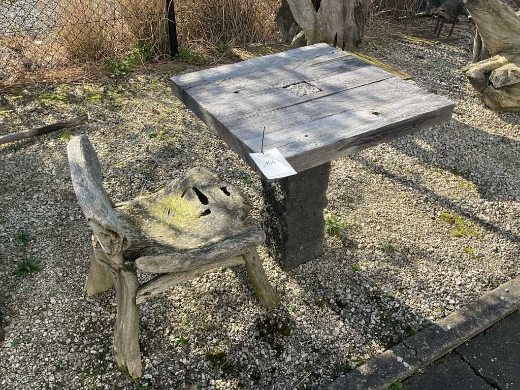 Sempre Garden table with chair