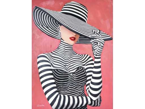 Jack Gage – Chapeau - ulei pe pânză - 120x90 cm