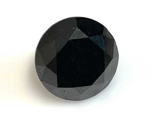 Diamond 2,88 Carat Black Natural Diamond Certificat