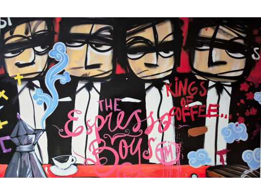 Offset print Selwijn Senatori ‘The expresso boys’