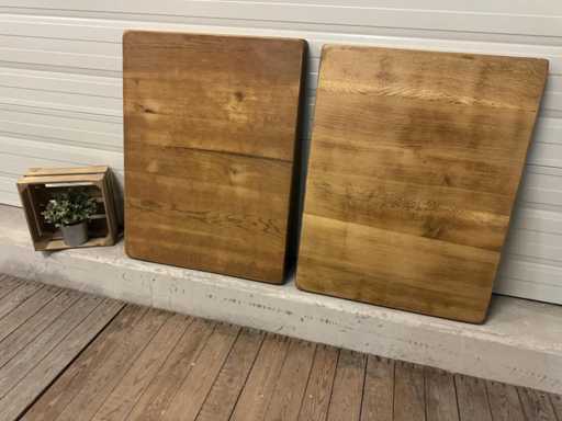 Piano del tavolo in rovere massello (2x)