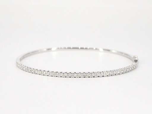 Bracelet en or blanc avec diamants