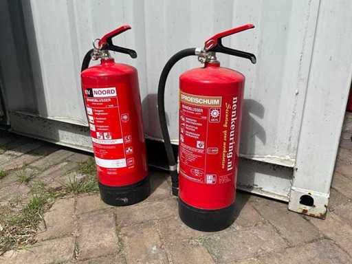 Kiv North Foam 6 liter Fire Extinguisher (2x)