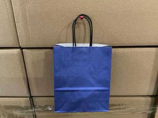 Partij Paper Carrier Bags 22x18x8cm Blue (6000x)