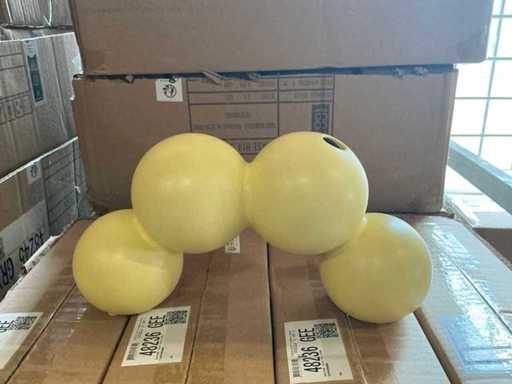 Lot Coco Maison Bodine Vase H14.5cm yellow (108x)