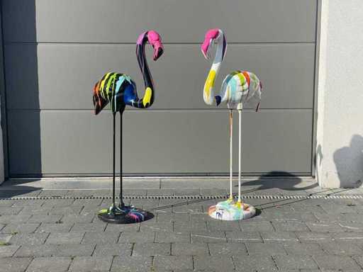 Flamingo Black Trash mit Betonboden H116 cm x L52 cm