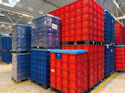  EURONORM STACKING BOX PLASTIC MIX, crate dimensions 600×400×210 mm and 400×300×270 mm