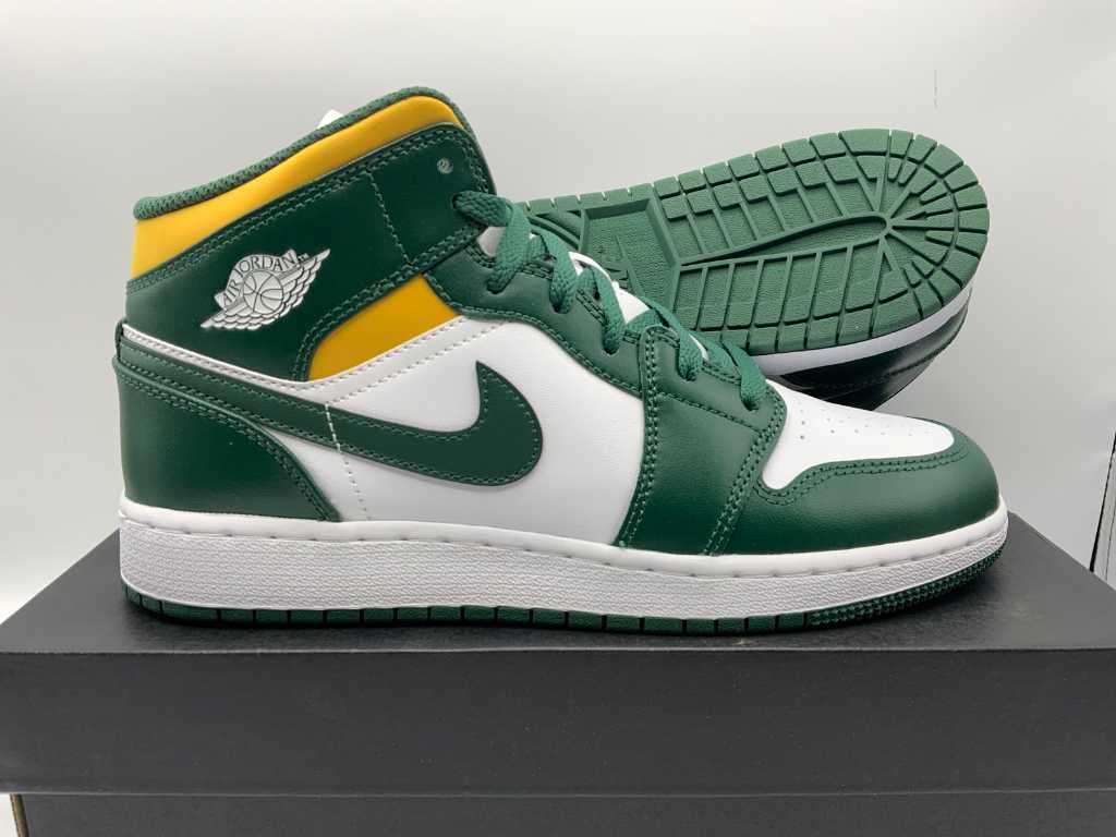 Nike Air Jordan 1 Mid Noble Green/Pollen-White Trampki 40