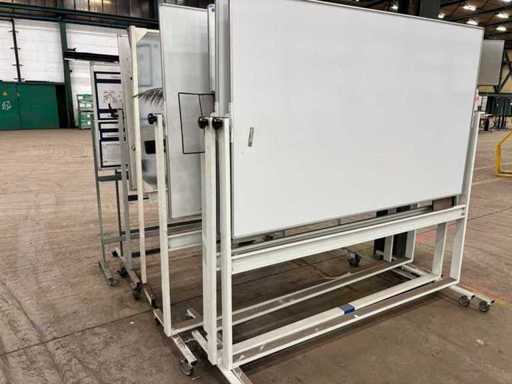 7x verrijdbare whiteboards - Overige kantoorinventaris