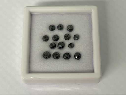 Diamante - diamante naturale nero da 5,20 carati