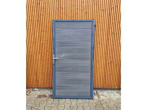 velufence - Cancello da giardino in composito e acciaio