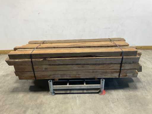 Teak balkengetrocknet 240x8-17 cm (35x)