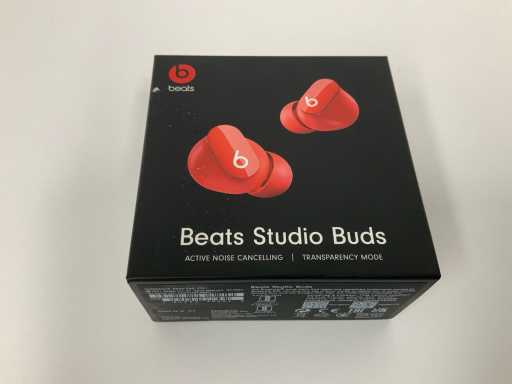 Beats Studio Buds - Bezprzewodowe s?uchawki douszne z redukcj? szumów - Beats Red - MJ503ZM/A
