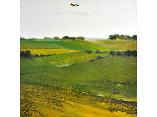 Martin Baeyens - Regeneration XXII - acryl op doek - 50x50 cm - 2005