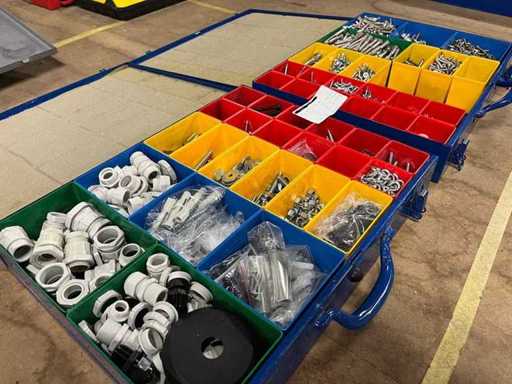 Hilti - TE 7, TE DRS-M - Śruby, śruby, nakrętki w metalowym pudełku Sortimo (2x)