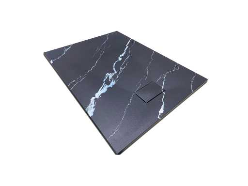Receveur de douche Mawialux 120x90cm (noir mat ou marbre noir)