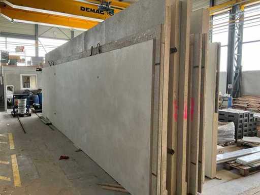 Garage en béton préfabriqué 8,87x3x2,57 mètres