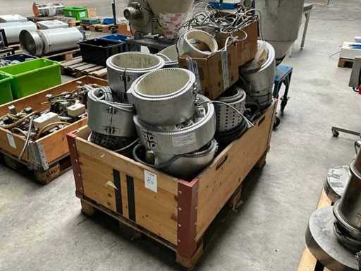 Charge verschiedener keramischer Heizbänder