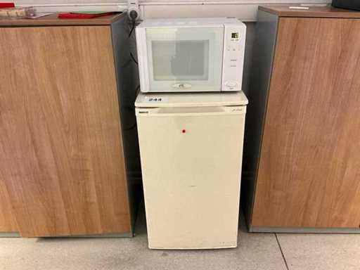 Réfrigérateur Beko + micro-ondes HE