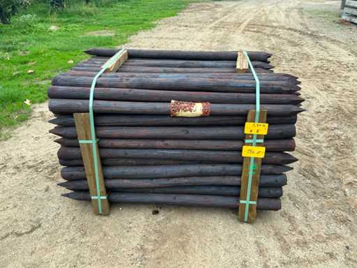 Pine impregnated peeled post 8x140 Garden posts (150x)