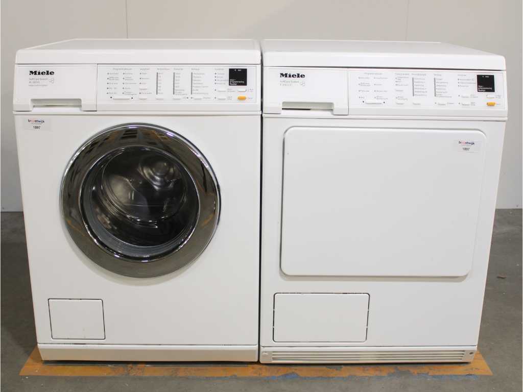 Mașină de spălat Miele W 3833 SoftCare System & Miele T 8433 C SoftCare System Dryer