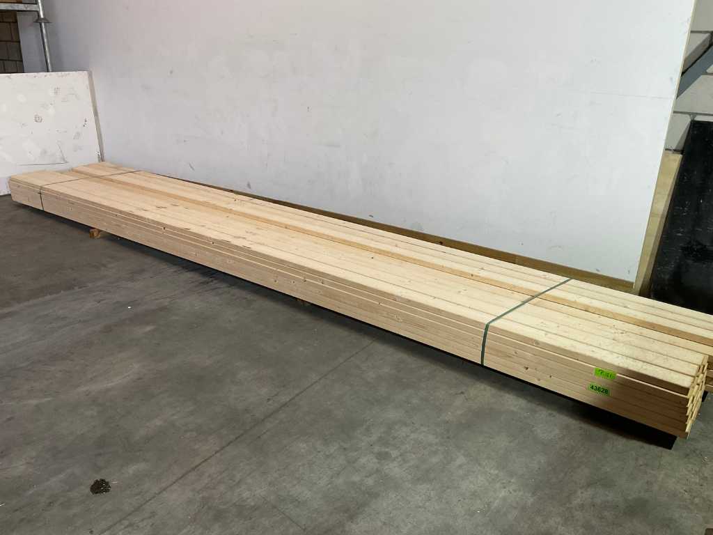 Vuren plank 600x12x3.5 cm (16x)