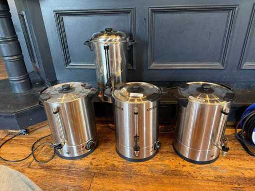 Alex Meijer & Co Koffiepercolators / heetwaterketels (4x)