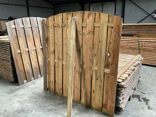 Imprägnierter Fichten-Siebbalken 180x180 cm (14x)