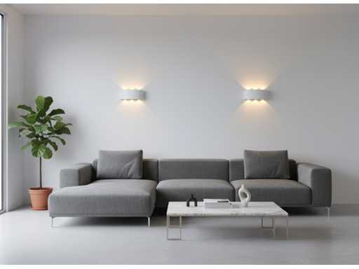 6W LED ovaal Wandlamp zes licht waterdicht(8x)