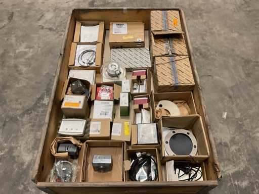 Charge von Materialien zur Zentralheizungsinstallation