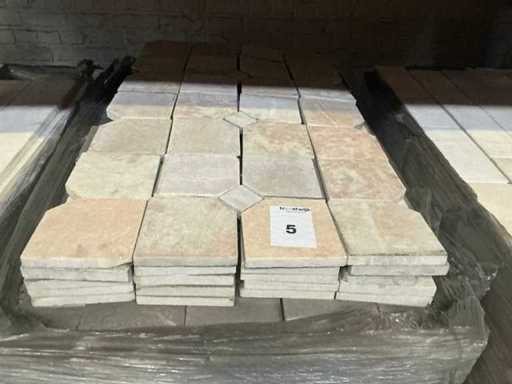 Lotto di piastrelle in pietra naturale