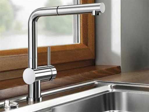 Blanco Linus S Kitchen mixer robinet avec douche à main retirée