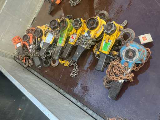 Rateltakel divers 750kg. (9x)