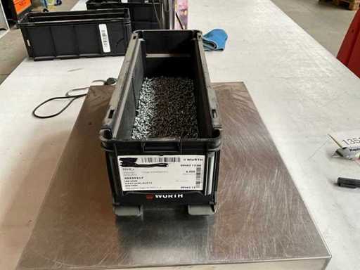 Würth 6.41kg AHU screw M3x12 in stackable container