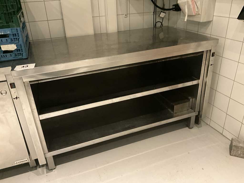 Stainless steel warming cabinet/work table