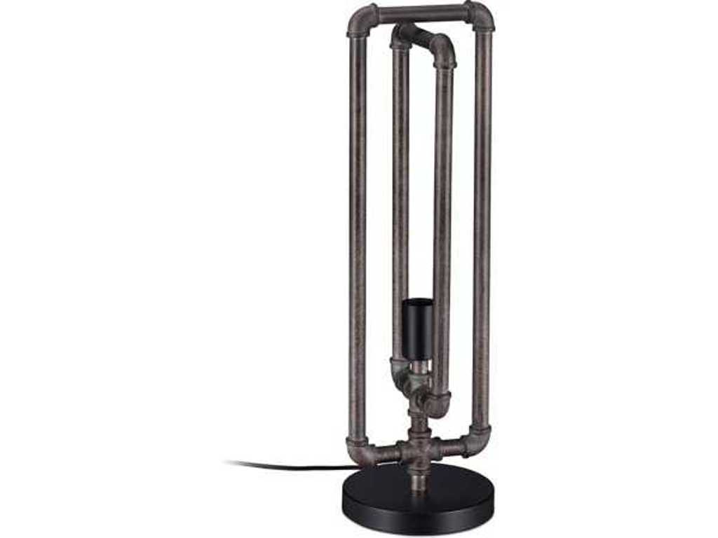Relaxdays tafellamp Waterleiding - Tafellampje industrieel - E27 fitting - Vintage lamp