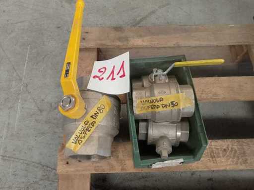 Kugelventile dn 80 und dn 50 1+3 Stück