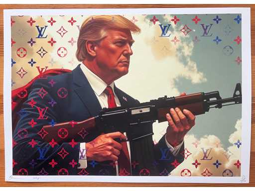 DEATH NYC: Vuitton Donald Trump with AK-47 31/100
