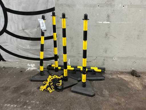Barrièrestandaard met ketting