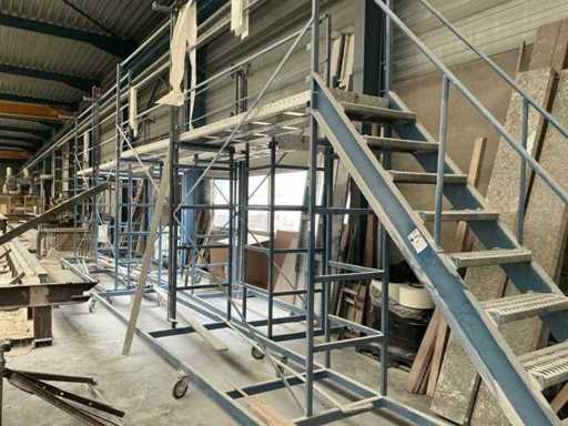 4-teilige mobile Arbeitsplattform