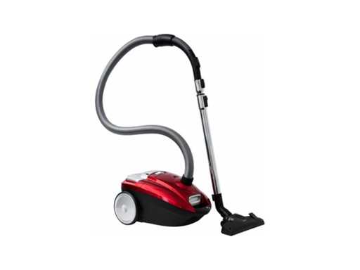 Inventum ST306RZA - Stofzuiger met zak - 3 liter - HEPA 13 - Snoerlengte 7 meter - Rood