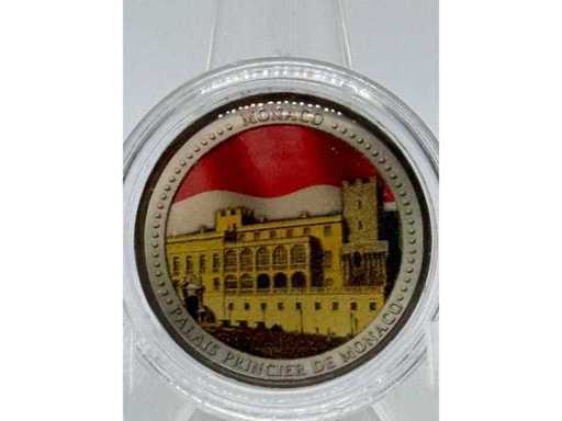 Colorisé 2 euros – Palais du Prince de Monaco – Monaco
