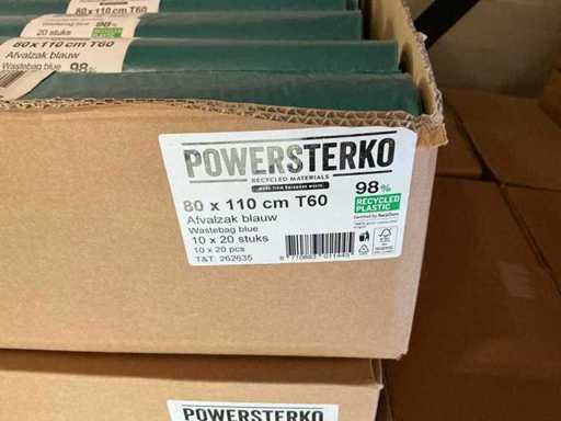 Lots Powersterko 80x110cm T60 sacs-poubelle bleu (480x)