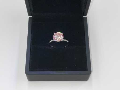 Anello in oro bianco 14 carati con 3.00 crt. diamante