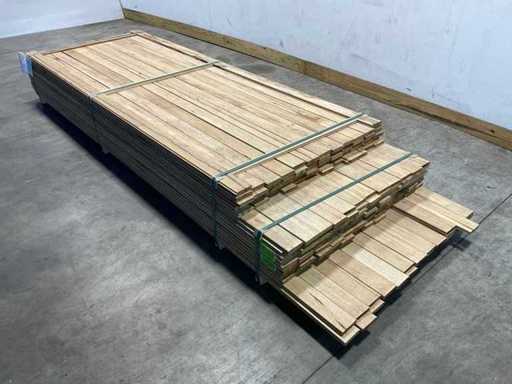 Partij Fraké planken mes- en groef verbinding 275-335x9,2x2 cm