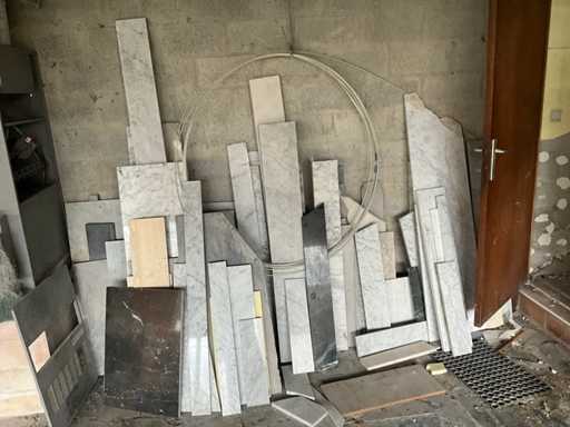 Partij natuursteen/ blauwsteen