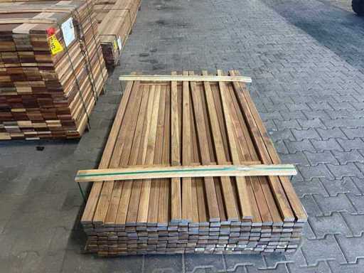 Guyana Ipé Slats Planed 1550x45x21mm (177x)