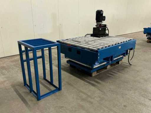 HYMO hydraulische heftafel+Rollenbaan