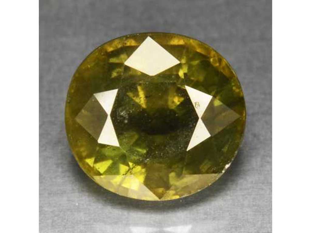 Saphir naturel (vert) 2,84 carats