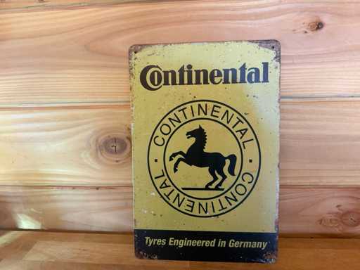 Metalen reclame bord